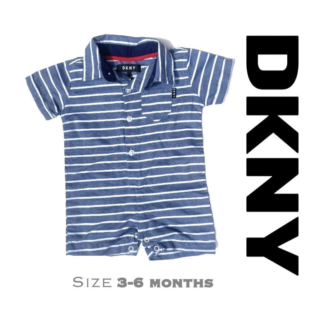 DKNY Button-Down Romper (3-6 months)